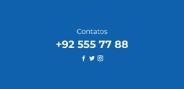 Telefone E Redes Sociais - Landing Page Criativa Multiuso