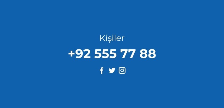 Telefon ve sosyal ağlar Açılış sayfası