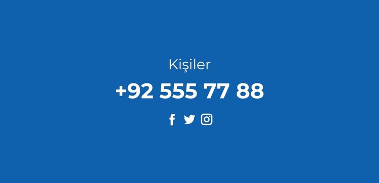 Telefon ve sosyal ağlar HTML Şablonu