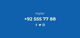 Telefon Ve Sosyal Ağlar - Özel Tek Sayfalık Şablon