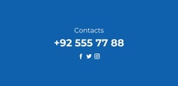 Phone And Social Networks Web Page Design
