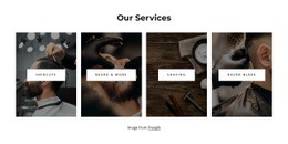 Služby Holičství - HTML5 Website Builder