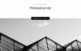 Průmyslové Styly Ve Městě – Šablona Vstupní Stránky