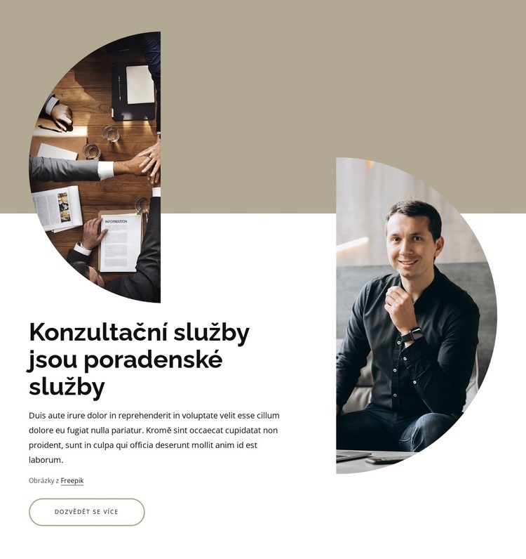 Konzultační a poradenské služby Webový design