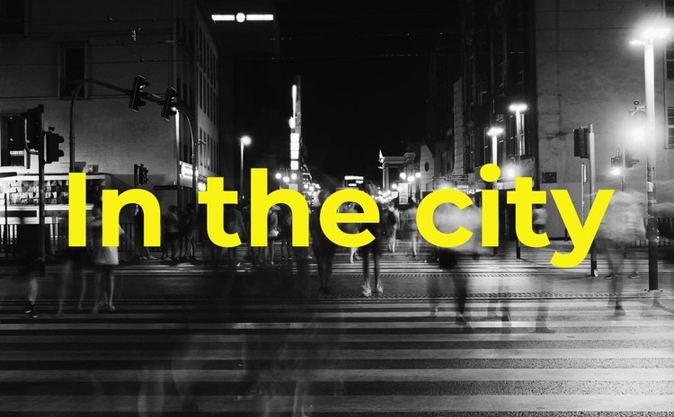 In the city CSS Template