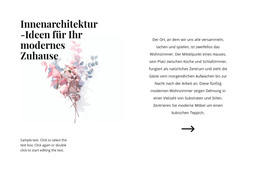 Blumenformen Im Innenraum - Site Mit HTML-Vorlagen-Download