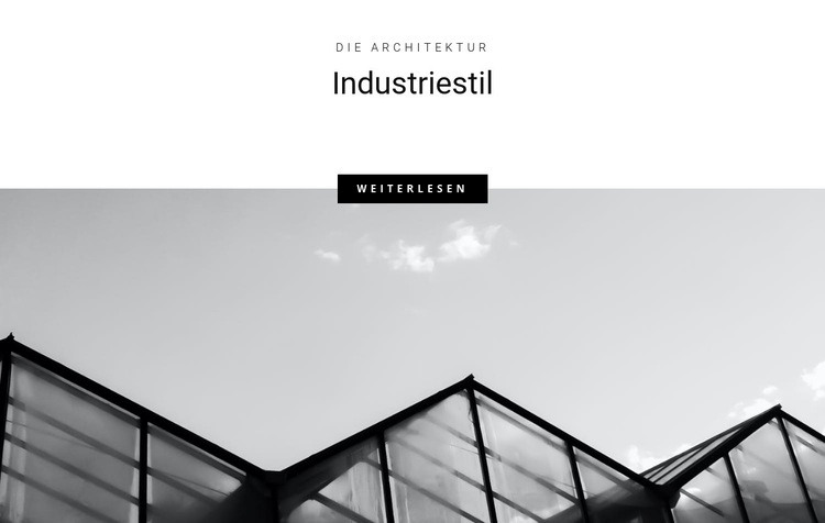 Industriestile in der Stadt HTML Website Builder