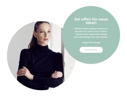 Sei Offen Für Neue Ideen - Vorlagen Website-Design