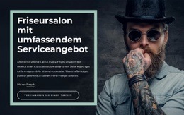 Fantastische Landingpage Für Friseurladen New York