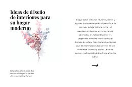 Diseño Web Gratuito Para Formas Florales En El Interior.