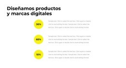 Estadísticas De La Agencia: Maqueta De Sitio Web Sencilla