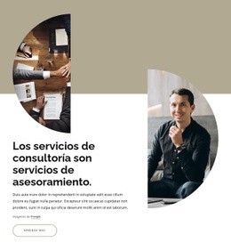 Servicios De Consultoría Y Asesoramiento - Página De Destino Gratuita, Plantilla HTML5