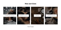 Services De Salon De Coiffure Une Page