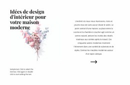 Créateur De Site Web Génial Pour Formes Florales À L'Intérieur