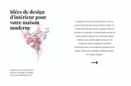 Formes Florales À L'Intérieur – Modèle Premium