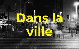 HTML5 Réactif Pour Dans La Ville