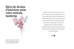 Formes Florales À L'Intérieur Modèle De Site