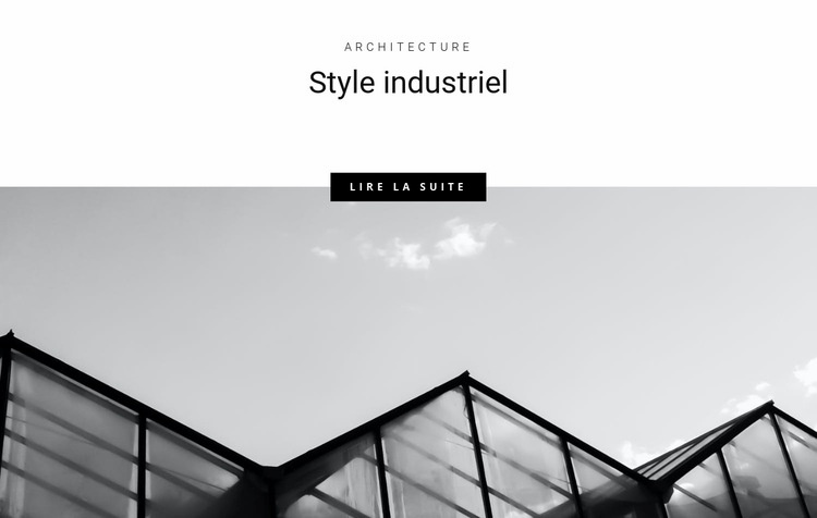 Styles industriels en ville Modèle HTML5