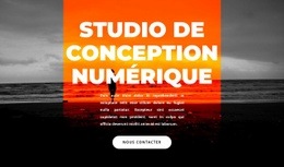 Nouveau Studio Numérique : Thème D'Une Page