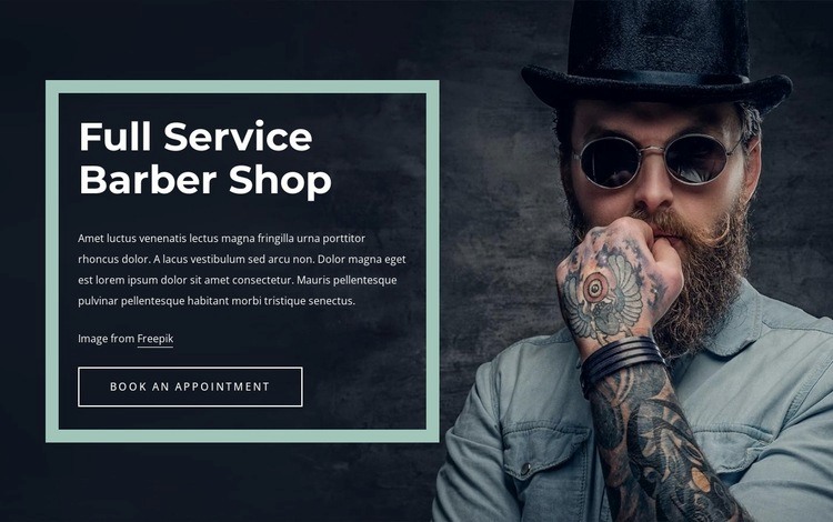 Barber shop NYC Homepage Design