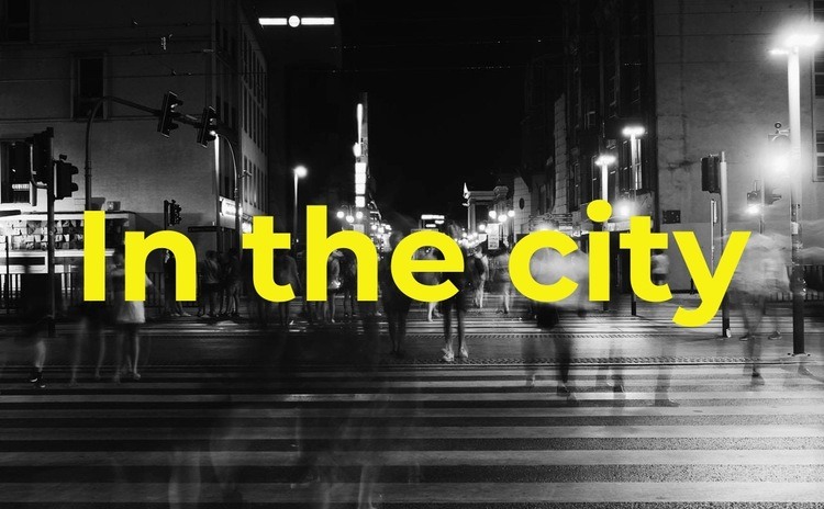 In the city Html Code Example