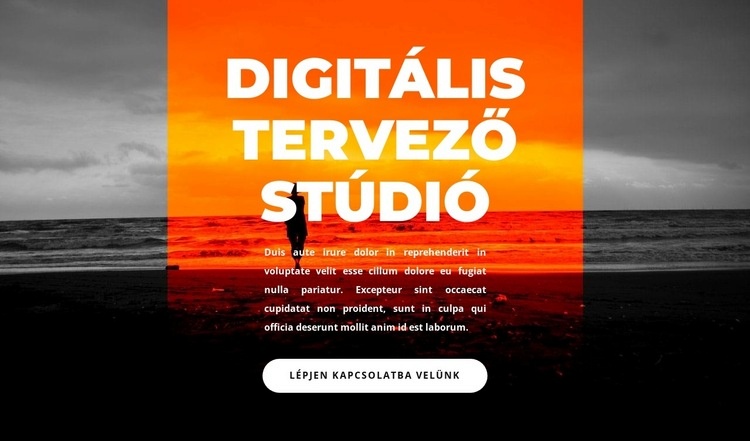 Új digitális stúdió Weboldal sablon