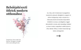 Ingyenes Webdesign Virágos Formák A Belső Térben Számára