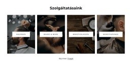 Fodrászat Szolgáltatásai – WordPress És WooCommerce Téma