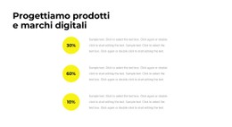 Statistiche Dell'Agenzia Modello Di Pagina Di Destinazione