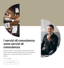 Servizi Di Consulenza E Consulenza - Pagina Di Destinazione Gratuita, Modello HTML5