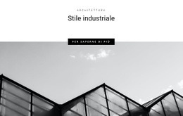 Modello Di Una Pagina Per Stili Industriali In Città