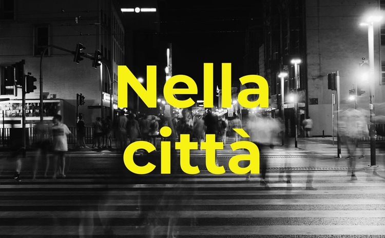 Nella città Modello di sito Web