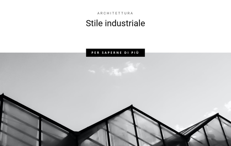 Stili industriali in città Modello di sito Web
