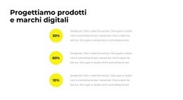 Pagina Di Destinazione Del Sito Web Per Statistiche Dell'Agenzia