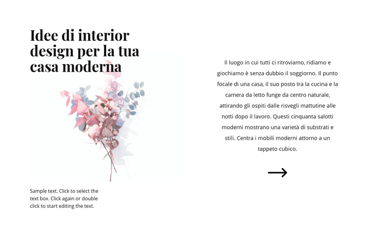 Forme floreali all'interno Tema WordPress