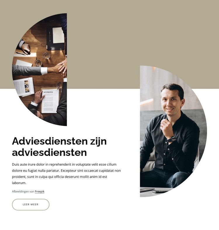 Consultancy en adviesdiensten CSS-sjabloon