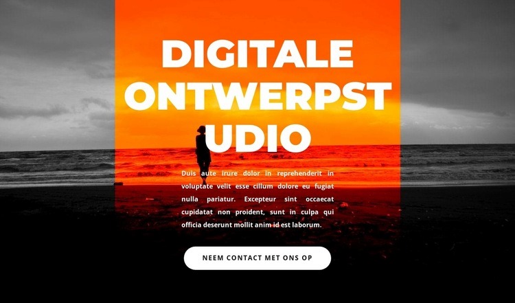 Nieuwe digitale studio Website ontwerp
