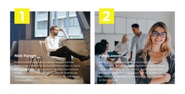 Twee Van Het Team - Persoonlijke Websitesjablonen