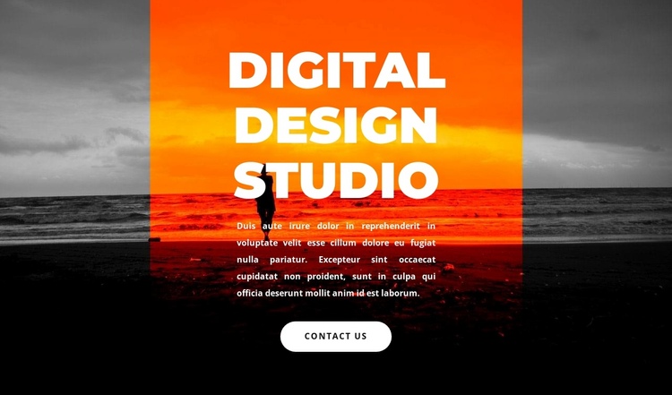 New digital studio One Page Template
