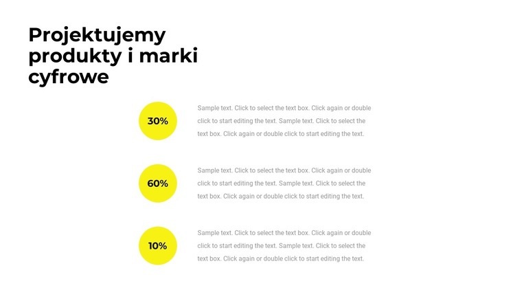 Statystyki agencji Makieta strony internetowej