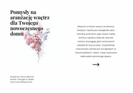 Kwiatowe Formy We Wnętrzu – Szablon Premium