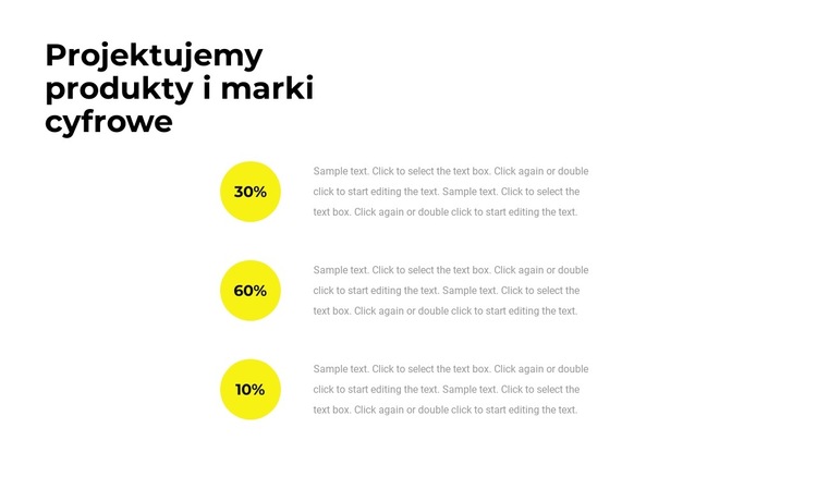 Statystyki agencji Szablon witryny sieci Web