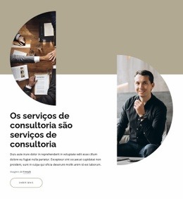 Crie Seu Próprio Site Para Serviços De Consultoria E Assessoria