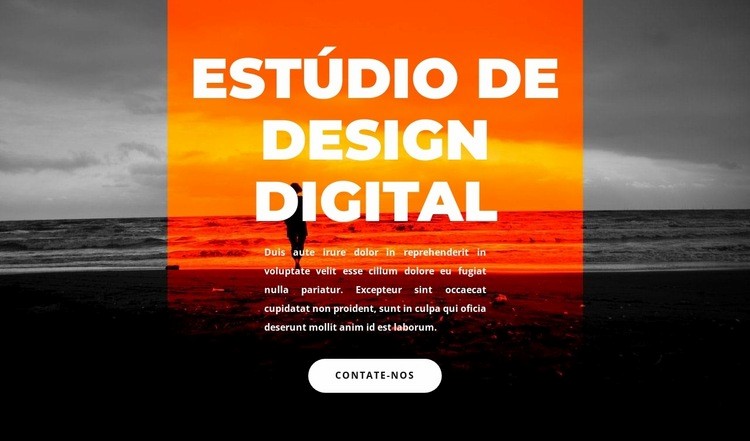 Novo estúdio digital Construtor de sites HTML