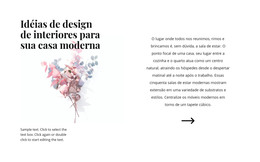 Formas Florais No Interior - Site Com Download De Modelo HTML