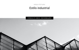 Estilos Industriais Na Cidade - Modelo De Página De Destino