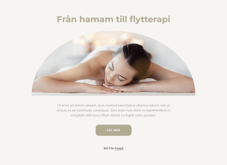 Från hamam till flytterapi CSS -mall