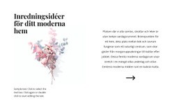 Gratis Webbdesign För Blommiga Former I Inredningen