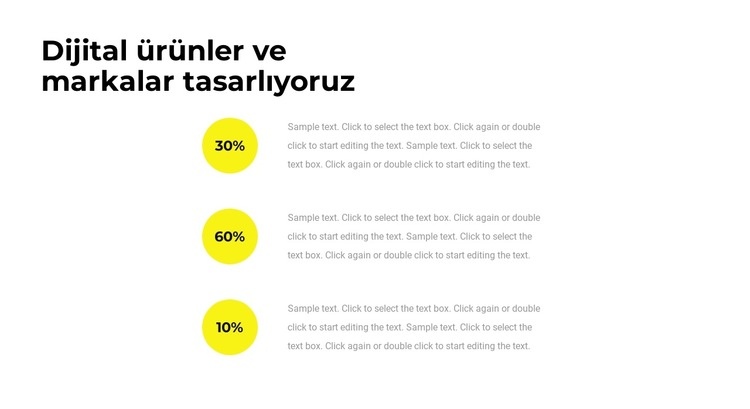 Ajans istatistikleri Web Sitesi Mockup'ı