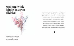 İç Kısımdaki Çiçek Formları Için Ücretsiz Web Tasarımı